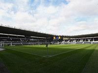 General view inside Pride Park, home to Derby County during the Sky Bet Championship match between Derby County and Cardiff City in Derby, E...