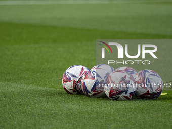 EFL match balls are present before the Sky Bet Championship match between Middlesbrough and Preston North End at the Riverside Stadium in Mi...