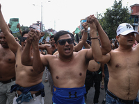 Nepali Dalit rights activists hold a demonstration in Kathmandu, Nepal, on September 14, 2024, demanding the implementation of constitutiona...