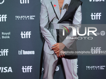 Saqib Ayub attends the premiere of ''Superboys of Malegaon'' during the 2024 Toronto International Film Festival at Roy Thomson Hall in Toro...