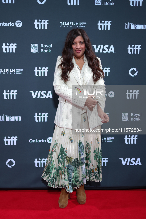 Zoya Akhtar attends the premiere of ''Superboys of Malegaon'' during the 2024 Toronto International Film Festival at Roy Thomson Hall in Tor...