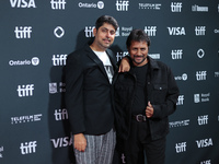 Varun Grover and Nasir Shaikh attend the premiere of ''Superboys of Malegaon'' during the 2024 Toronto International Film Festival at Roy Th...