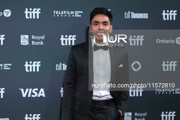 Adarsh Gourav attends the premiere of ''Superboys of Malegaon'' during the 2024 Toronto International Film Festival at Roy Thomson Hall in T...