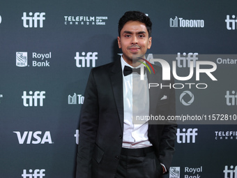 Adarsh Gourav attends the premiere of ''Superboys of Malegaon'' during the 2024 Toronto International Film Festival at Roy Thomson Hall in T...