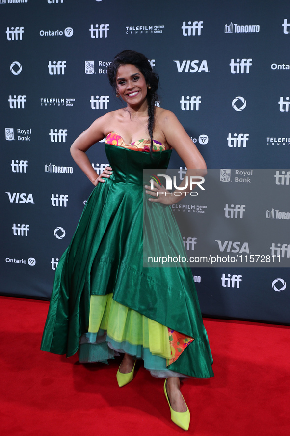 Manjiri Papula attends the premiere of ''Superboys of Malegaon'' during the 2024 Toronto International Film Festival at Roy Thomson Hall in...