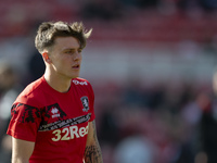 Ben Doak warms up prior to the Sky Bet Championship match between Middlesbrough and Preston North End at the Riverside Stadium in Middlesbro...