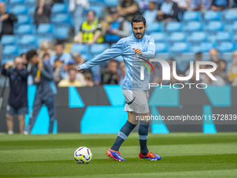 Ilkay Gundogan during the Premier League match between Manchester City and Brentford at the Etihad Stadium in Manchester, England, on Septem...