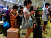 A large number of passengers prepare to travel at Yichang East Railway Station during the Mid-Autumn Festival holiday in Yichang, China, on...