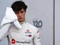 Oliver Bearman of Haas after qualifying ahead of the Formula 1 Grand Prix of Azerbaijan at Baku City Circuit in Baku, Azerbaijan on Septembe...