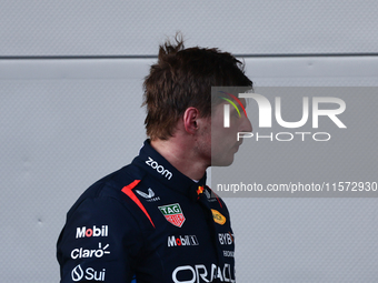 Max Verstappen of Red Bull Racing after qualifying ahead of the Formula 1 Grand Prix of Azerbaijan at Baku City Circuit in Baku, Azerbaijan...