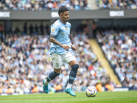 Savinho #26 of Manchester City F.C. during the Premier League match between Manchester City and Brentford at the Etihad Stadium in Mancheste...