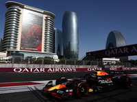 Max Verstappen of Red Bull Racing during qualifying ahead of the Formula 1 Grand Prix of Azerbaijan at Baku City Circuit in Baku, Azerbaijan...