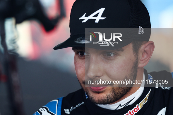 Esteban Ocon of Alpine during qualifying ahead of the Formula 1 Grand Prix of Azerbaijan at Baku City Circuit in Baku, Azerbaijan on Septemb...