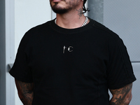 J Balvin after qualifying ahead of the Formula 1 Grand Prix of Azerbaijan at Baku City Circuit in Baku, Azerbaijan on September 14, 2024. (