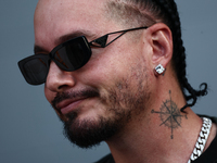 J Balvin after qualifying ahead of the Formula 1 Grand Prix of Azerbaijan at Baku City Circuit in Baku, Azerbaijan on September 14, 2024. (