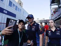 Max Verstappen of Red Bull Racing after qualifying ahead of the Formula 1 Grand Prix of Azerbaijan at Baku City Circuit in Baku, Azerbaijan...