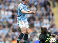 Kevin De Bruyne #17 of Manchester City F.C. during the Premier League match between Manchester City and Brentford at the Etihad Stadium in M...