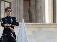 George Russell of Mercedes before qualifying ahead of the Formula 1 Grand Prix of Azerbaijan at Baku City Circuit in Baku, Azerbaijan on Sep...