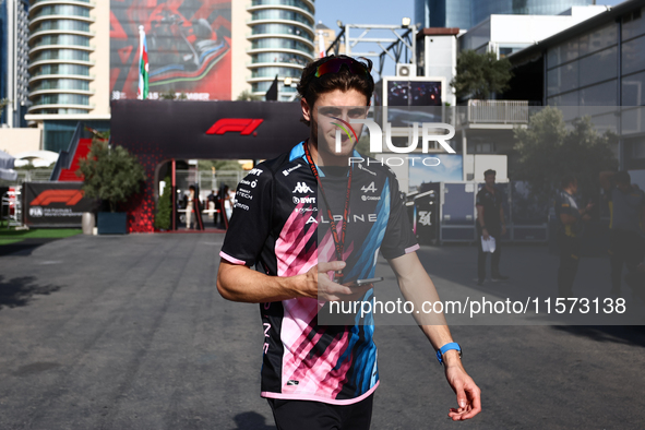 Jack Doohan before qualifying ahead of the Formula 1 Grand Prix of Azerbaijan at Baku City Circuit in Baku, Azerbaijan on September 14, 2024...