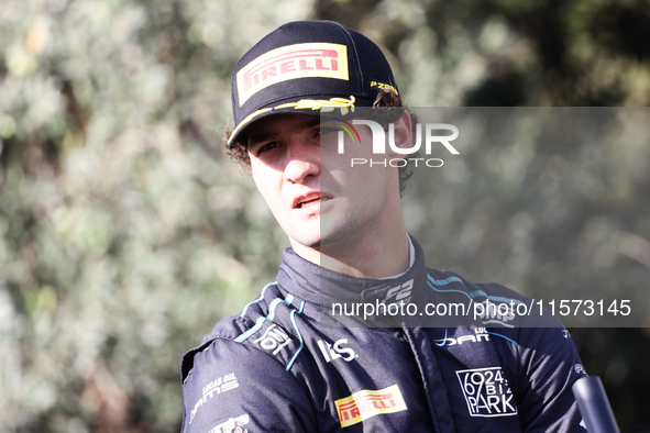 Jak Crawford after sprint race of Formula 2 Round at Baku City Circuit in Baku, Azerbaijan on September 14, 2024. 