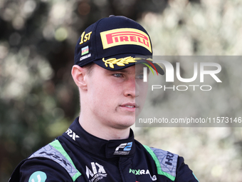 Joshua Durksen after sprint race of Formula 2 Round at Baku City Circuit in Baku, Azerbaijan on September 14, 2024. (