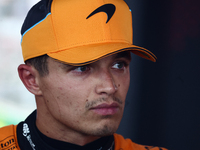 Lando Norris of McLaren during qualifying ahead of the Formula 1 Grand Prix of Azerbaijan at Baku City Circuit in Baku, Azerbaijan on Septem...