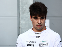 Lance Stroll of Aston Martin Aramco during qualifying ahead of the Formula 1 Grand Prix of Azerbaijan at Baku City Circuit in Baku, Azerbaij...