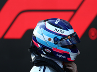 Franco Colapinto of Williams after qualifying ahead of the Formula 1 Grand Prix of Azerbaijan at Baku City Circuit in Baku, Azerbaijan on Se...