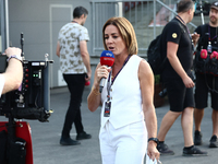 Natalie Pinkham after qualifying ahead of the Formula 1 Grand Prix of Azerbaijan at Baku City Circuit in Baku, Azerbaijan on September 14, 2...