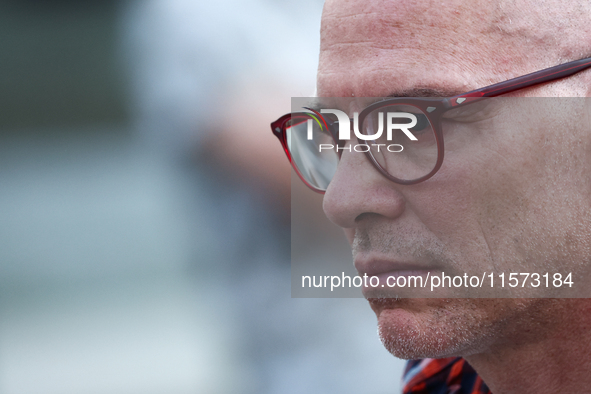 Jacques Villeneuve after qualifying ahead of the Formula 1 Grand Prix of Azerbaijan at Baku City Circuit in Baku, Azerbaijan on September 14...