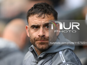 Erol Bulut, manager of Cardiff City, during the Sky Bet Championship match between Derby County and Cardiff City at Pride Park in Derby, Eng...