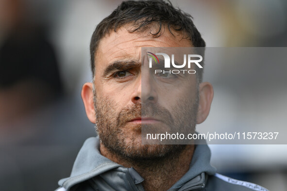 Erol Bulut, manager of Cardiff City, during the Sky Bet Championship match between Derby County and Cardiff City at Pride Park in Derby, Eng...