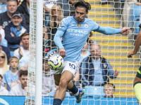 During the Premier League match between Manchester City and Brentford at the Etihad Stadium in Manchester, England, on September 14, 2024. (