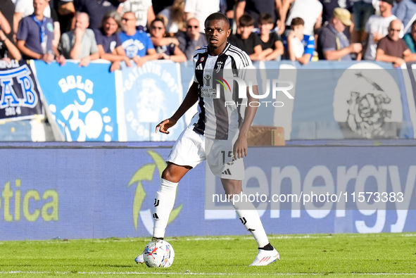 Pierre Kalulu of Juventus FC during the Serie A Enilive match between Empoli FC and Juventus FC at Stadio Carlo Castellani on September 14,...