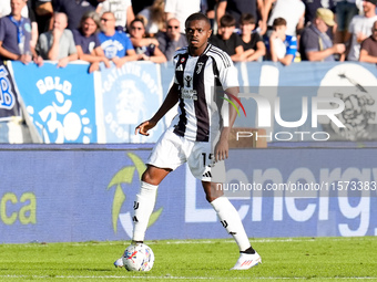 Pierre Kalulu of Juventus FC during the Serie A Enilive match between Empoli FC and Juventus FC at Stadio Carlo Castellani on September 14,...