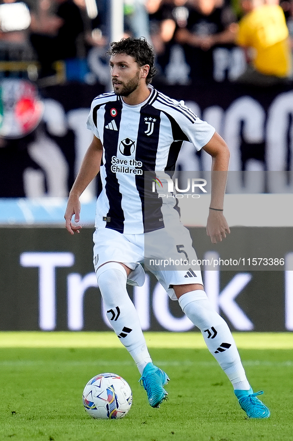 Manuel Locatelli of Juventus FC during the Serie A Enilive match between Empoli FC and Juventus FC at Stadio Carlo Castellani on September 1...