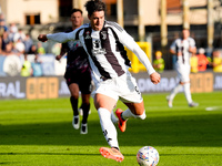 Dusan Vlahovic of Juventus FC during the Serie A Enilive match between Empoli FC and Juventus FC at Stadio Carlo Castellani on September 14,...