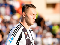 Teun Koopmeiners of Juventus FC looks on during the Serie A Enilive match between Empoli FC and Juventus FC at Stadio Carlo Castellani on Se...