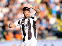 Nicolas Gonzalez of Juventus FC gestures during the Serie A Enilive match between Empoli FC and Juventus FC at Stadio Carlo Castellani on Se...