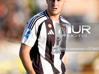 Teun Koopmeiners of Juventus FC looks on during the Serie A Enilive match between Empoli FC and Juventus FC at Stadio Carlo Castellani on Se...