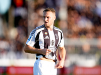 Teun Koopmeiners of Juventus FC looks on during the Serie A Enilive match between Empoli FC and Juventus FC at Stadio Carlo Castellani on Se...