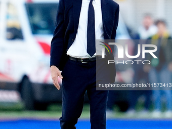 Thiago Motta head coach of Juventus FC looks on during the Serie A Enilive match between Empoli FC and Juventus FC at Stadio Carlo Castellan...