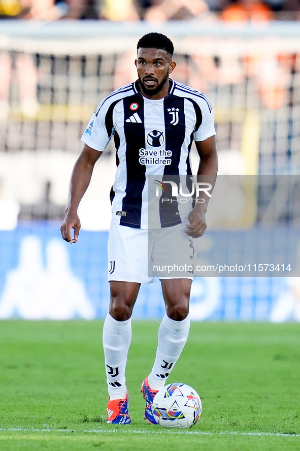 Bremer of Juventus FC during the Serie A Enilive match between Empoli FC and Juventus FC at Stadio Carlo Castellani on September 14, 2024 in...