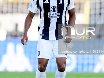 Bremer of Juventus FC during the Serie A Enilive match between Empoli FC and Juventus FC at Stadio Carlo Castellani on September 14, 2024 in...