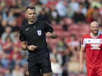 Referee Tom Nield during the Sky Bet Championship match between Middlesbrough and Preston North End at the Riverside Stadium in Middlesbroug...