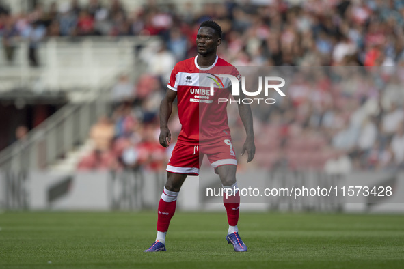 Middlesbrough's Emmanuel Latte Lath during the Sky Bet Championship match between Middlesbrough and Preston North End at the Riverside Stadi...