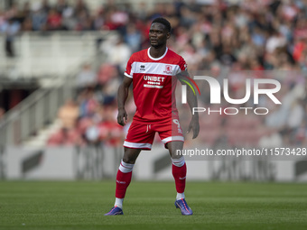 Middlesbrough's Emmanuel Latte Lath during the Sky Bet Championship match between Middlesbrough and Preston North End at the Riverside Stadi...