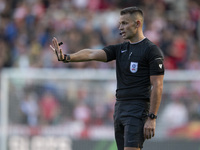 Referee Tom Nield during the Sky Bet Championship match between Middlesbrough and Preston North End at the Riverside Stadium in Middlesbroug...