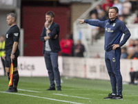 Preston North End's Manager Paul Heckingbottom gives instructions from the sideline during the Sky Bet Championship match between Middlesbro...