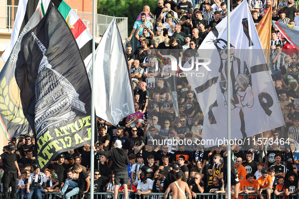 Supporters of Juventus FC during the Serie A match between Empoli FC and Juventus FC in Empoli, Italy, on September 14, 2024, at the stadium...